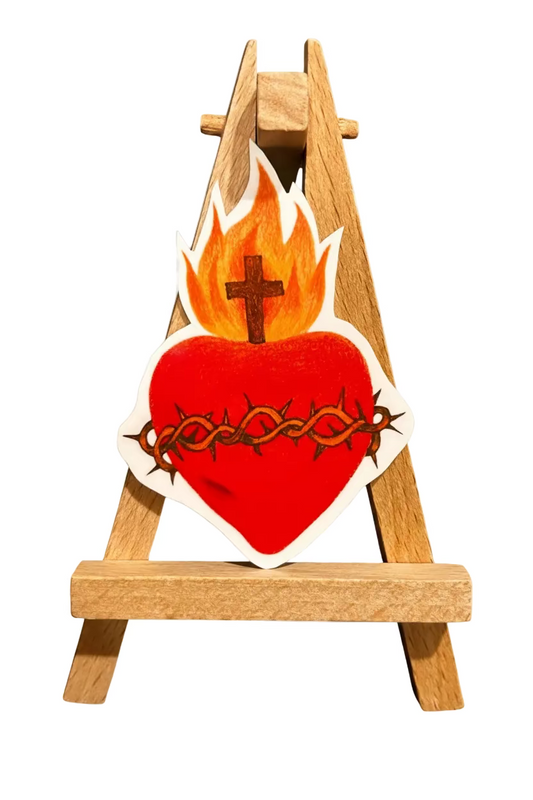 Sacred Heart of Jesus Holographic Sticker