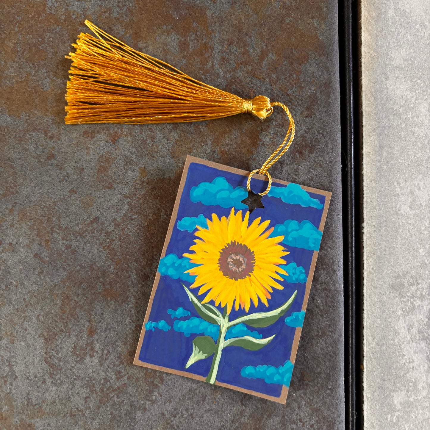 Sunflower Mini-Bookmark